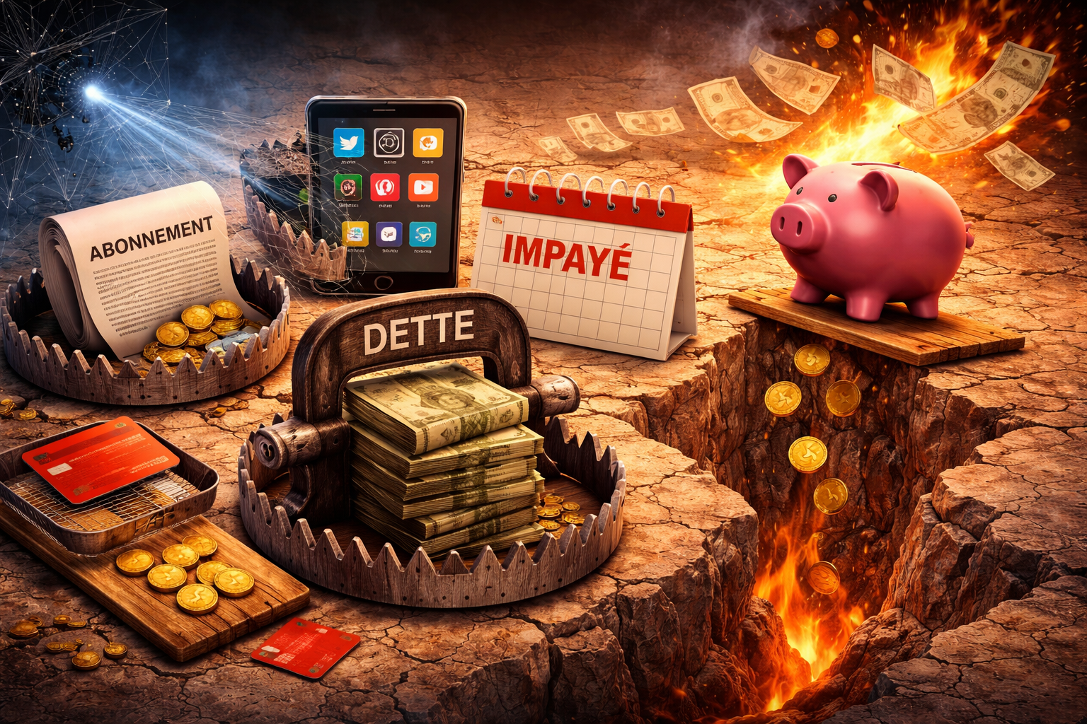 bannière avec argent