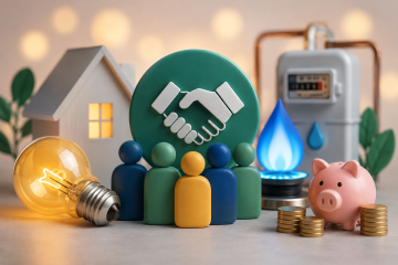 Illustration d’un achat groupé d’énergie pour économiser sur les factures d’électricité et de gaz
