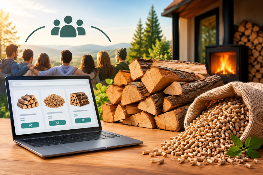 Achat groupé de bois de chauffage et granulés avec livraison de bois et pellets pour se chauffer à moindre coût